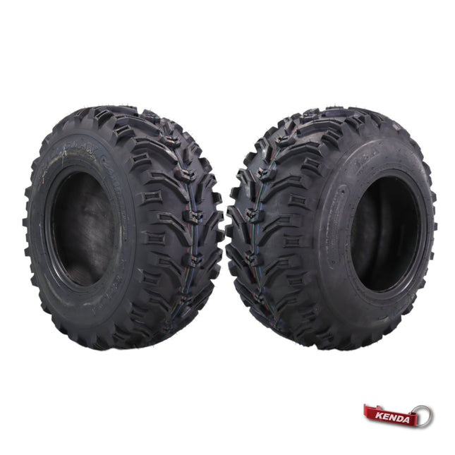Kenda Bearclaw K299 - 24x10-11 Rear Tires for All Terrain (ATV), UTV, and Side by Side (SxS) Vehicles - 6-Ply - Bear Claw 24x10x11 with Kenda Keychain (2-Pack)