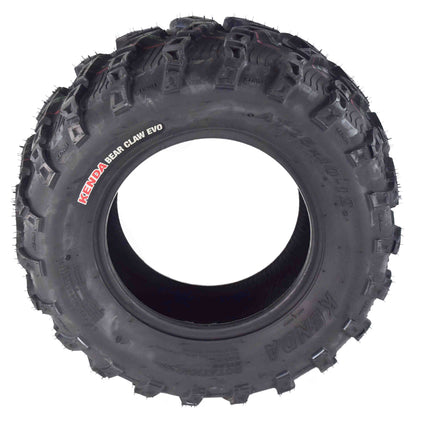 Kenda Bearclaw EVO K592 - 25x10-12 Rear Tires for All Terrain (ATV), UTV, and Side by Side (SxS) Vehicles - 6-Ply - Bear Claw EVO 25x10x12 with Kenda Keychain (2-Pack)