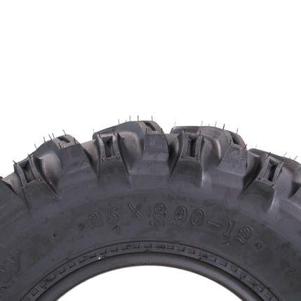 Kenda Bearclaw K299 - 25x8-12 Front & 25x12.5-11 Rear Tires for All Terrain (ATV), UTV, and Side by Side (SxS) Vehicles - 6-Ply - Bear Claw 25x8x12 Front & 25x12.5x11 with Kenda Keychain (4-Pack)