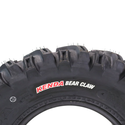 Kenda Bearclaw K299 - 25x8-12 Front Tires for All Terrain (ATV), UTV, and Side by Side (SxS) Vehicles - 6-Ply - Bear Claw 25x8x12 with Kenda Keychain (2-Pack)