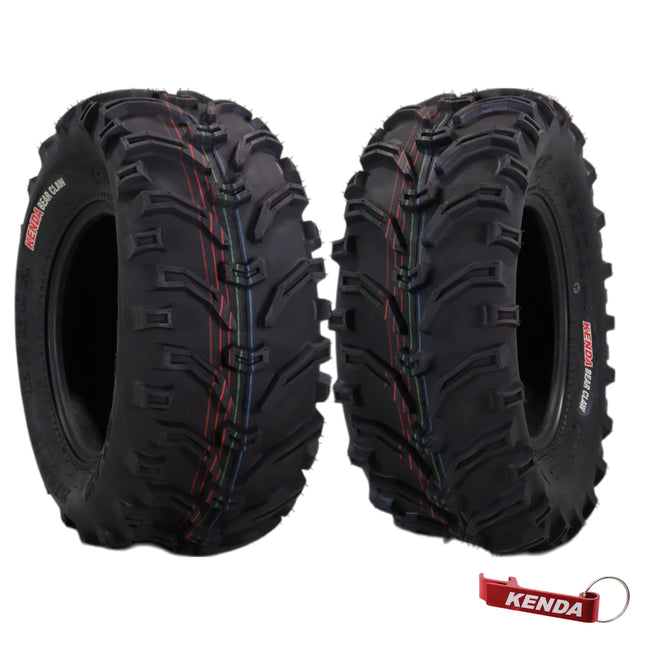 Kenda Bear Claw 25x10-12 Rear Off-Road Tires For ATV, UTV or SXS (2-Pack)