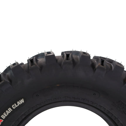 Kenda Bearclaw K299 - 25x10-12 Rear Tires for All Terrain (ATV), UTV, and Side by Side (SxS) Vehicles - 6-Ply - Bear Claw 25x10x12 with Kenda Keychain (2-Pack)
