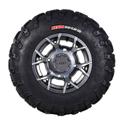 Kenda Bear Claw EVO 25x8-12 25x10-12 Tires Gunmetal 12x7 4/156 Wheel & Tire Kit