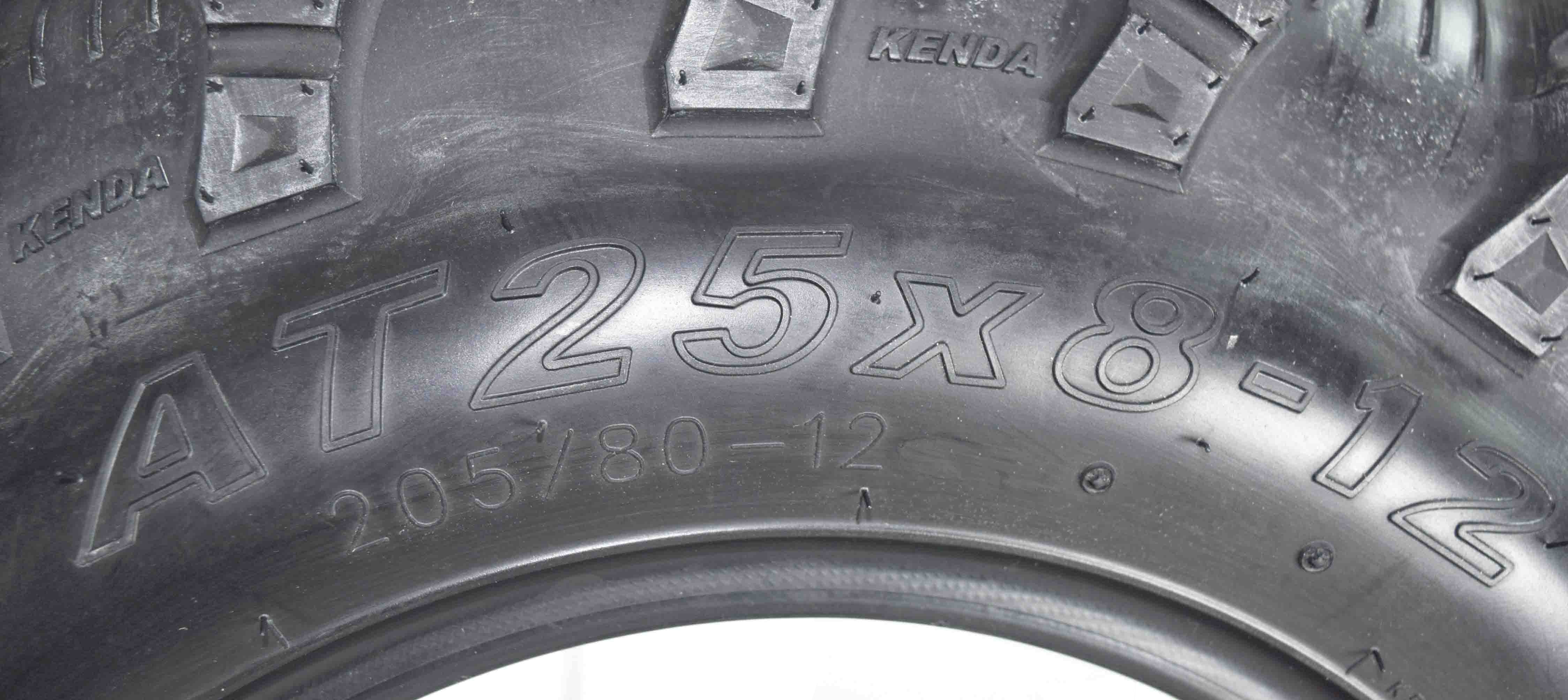 Kenda Bear Claw EVO 25x8-12 Front ATV/UTV Tire with Bottle Opener Keychain