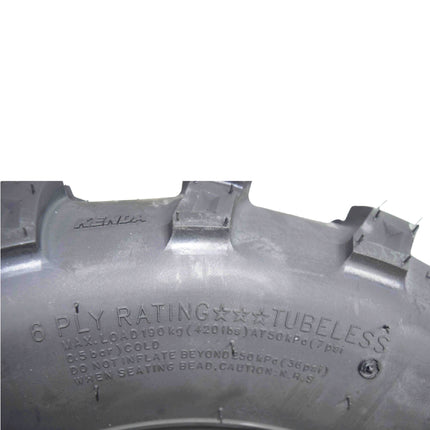 Kenda Bearclaw EVO K592 - 25x8-12 Front and 25x10-12 Rear Tires for All Terrain (ATV), UTV, and Side by Side (SxS) Vehicles - 6-Ply - Bear Claw EVO 25x8x12 25x10x12 with Kenda Keychain (4 Pack)