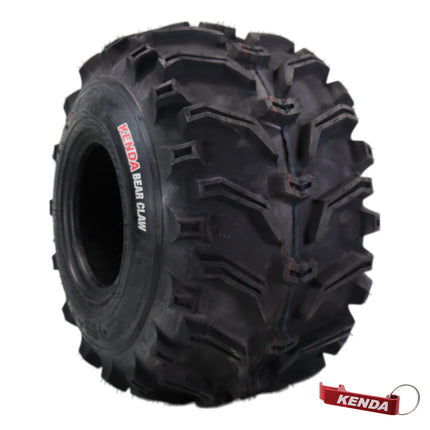 Kenda Bearclaw K299 - 22x12-8 Rear Tire for All Terrain (ATV), UTV, and Side by Side (SxS) Vehicles - 6-Ply - Bear Claw 22x12x8 with Kenda Keychain