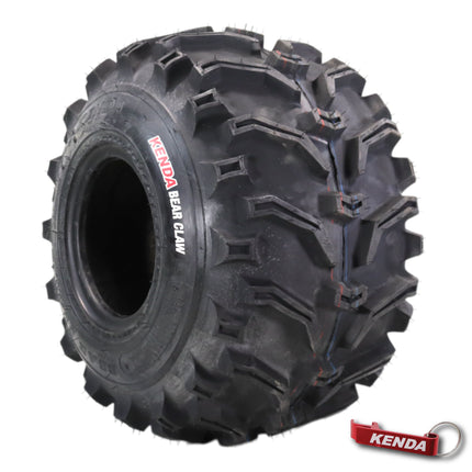 Kenda Bearclaw K299 - 22x12-8 Rear Tire for All Terrain (ATV), UTV, and Side by Side (SxS) Vehicles - 6-Ply - Bear Claw 22x12x8 with Kenda Keychain