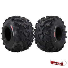 Kenda Bearclaw K299 - 22x12-8 Rear Tires for All Terrain (ATV), UTV, and Side by Side (SxS) Vehicles - 6-Ply - Bear Claw 22x12x8 with Kenda Keychain (2-Pack)