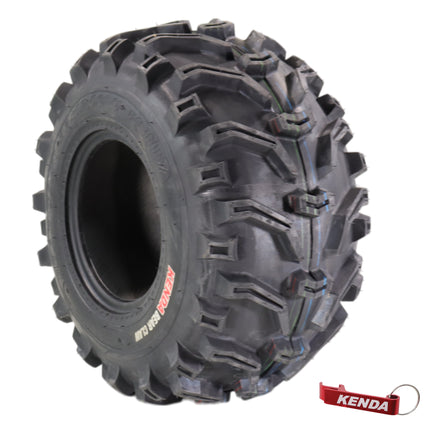 Kenda Bearclaw K299 - 22x12-9 Rear Tire for All Terrain (ATV), UTV, and Side by Side (SxS) Vehicles - 6-Ply - Bear Claw 22x12x9 with Kenda Keychain