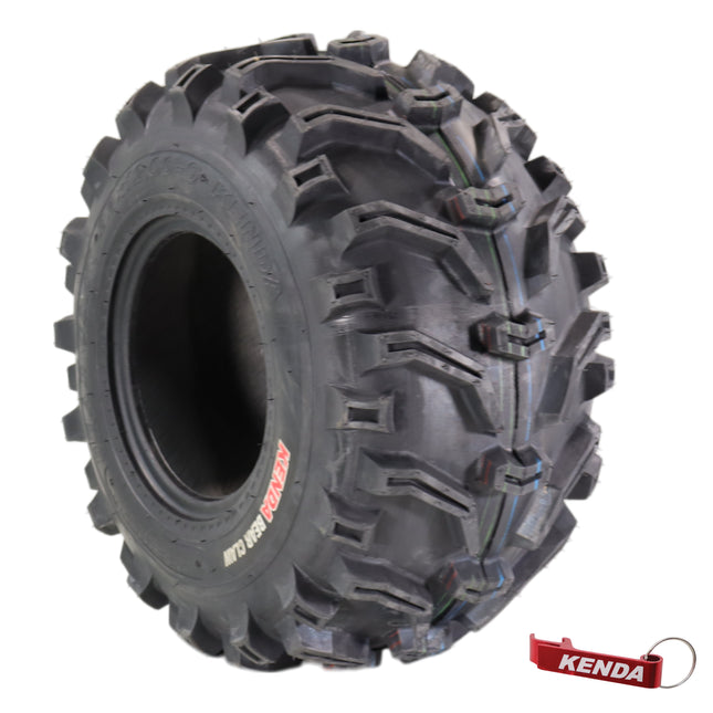 Kenda Bearclaw K299 - 22x12-9 Rear Tire for All Terrain (ATV), UTV, and Side by Side (SxS) Vehicles - 6-Ply - Bear Claw 22x12x9 with Kenda Keychain