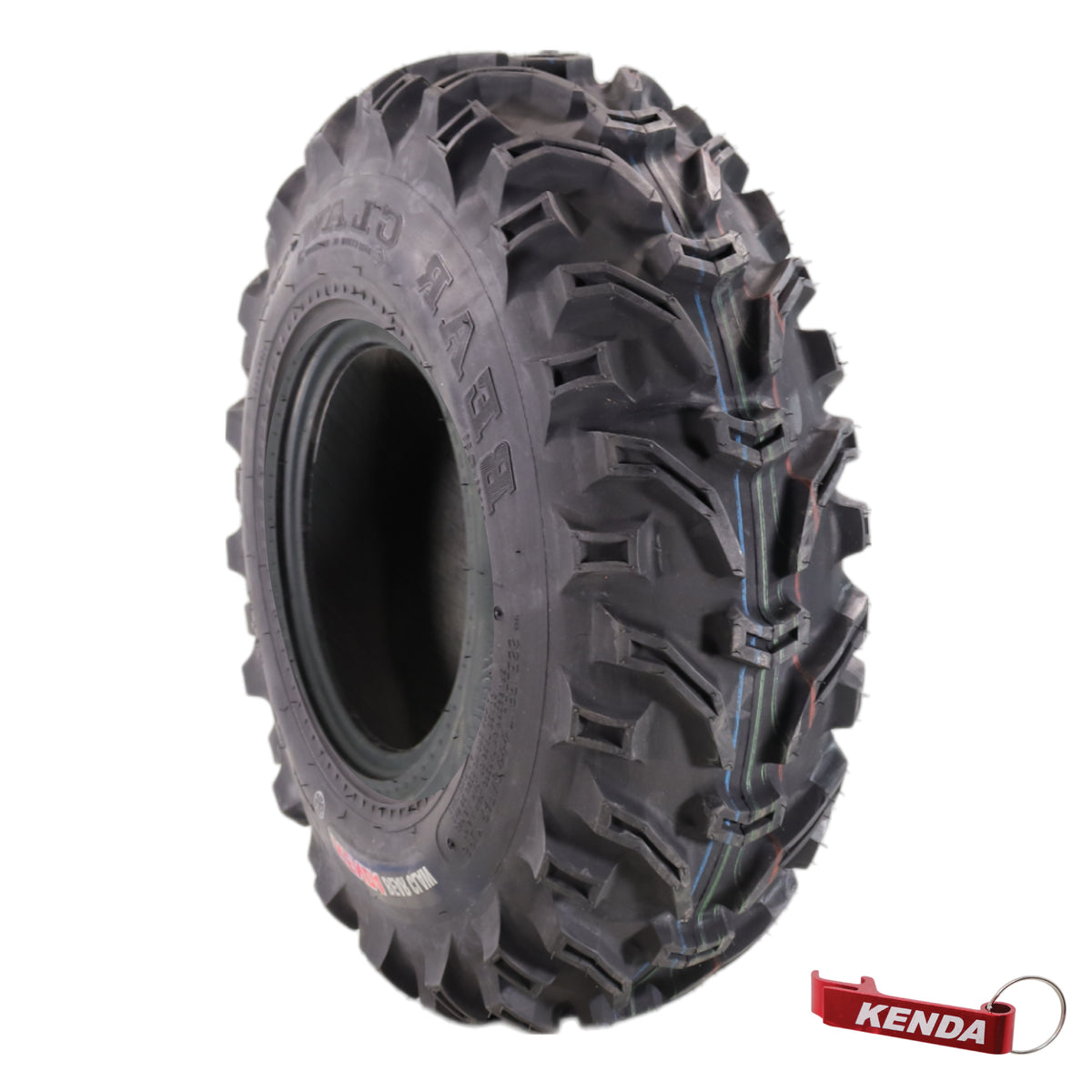 Kenda Bear Claw 23x7-10 Front Off-Road Tire ATV, UTV or SXS Tire w/ Keychain