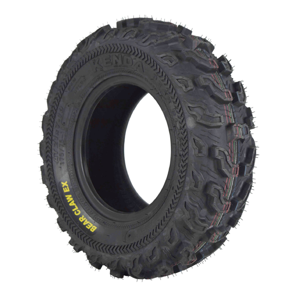 Kenda Bearclaw EX K573 - 21x7-10 Front Tire for All Terrain (ATV), UTV, and Side by Side (SxS) Vehicles - 6-Ply - Bear Claw EX 21x7x10