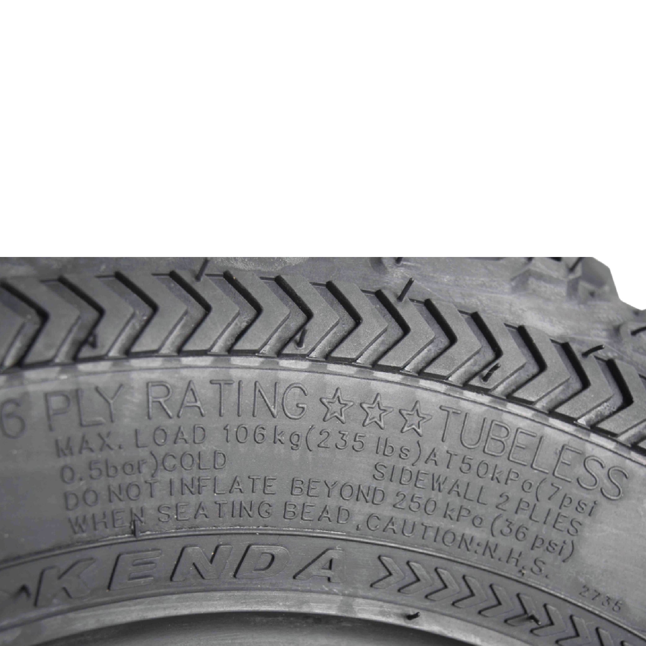 Kenda Bearclaw EX K573 - 21x7-10 Front Tire for All Terrain (ATV), UTV, and Side by Side (SxS) Vehicles - 6-Ply - Bear Claw EX 21x7x10