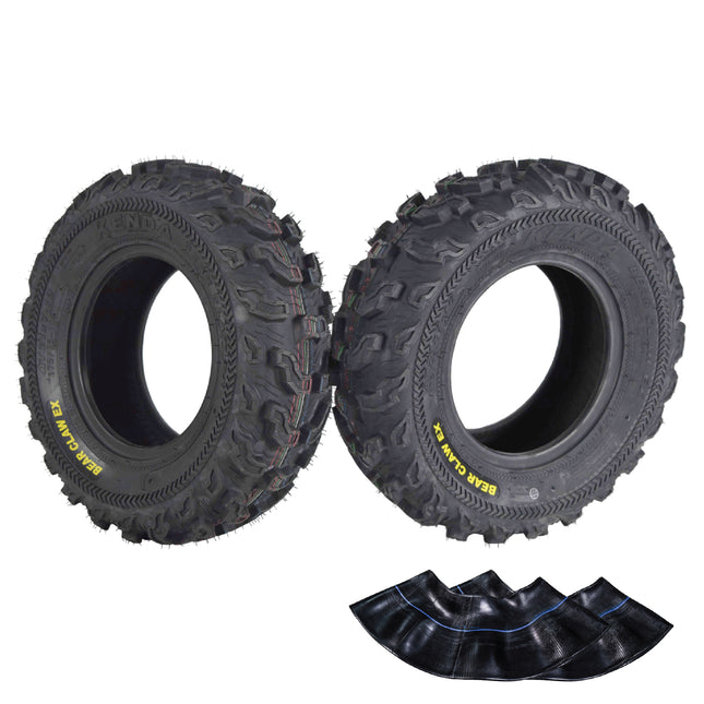Kenda Bearclaw EX K573 - 21x7-10 Front & 22x11-10 Rear Tires for All Terrain (ATV), UTV, and Side by Side (SxS) Vehicles - 6-Ply - Bear Claw EX 21x7x10 22x11x10 (4-Pack)