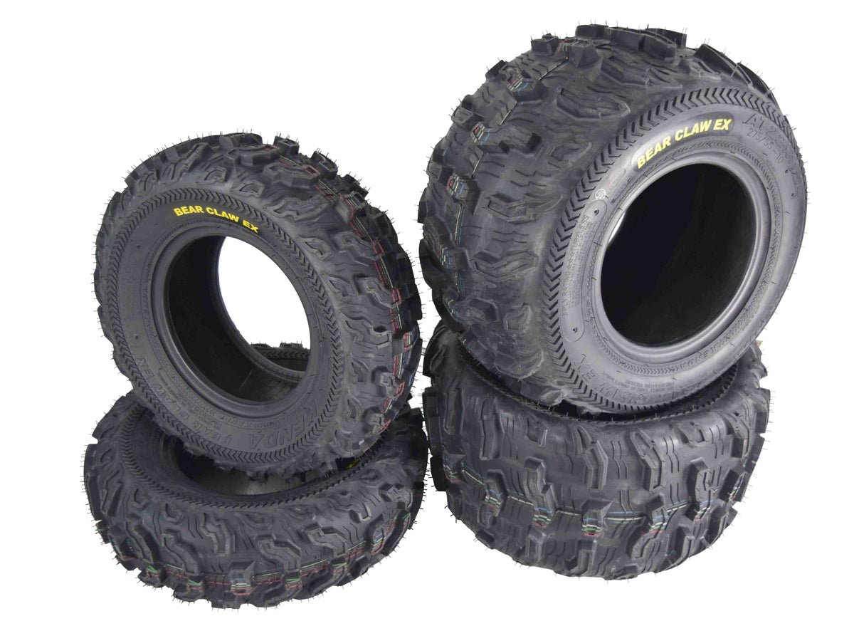 Kenda Bear Claw EX 21x7-10 F 22x11-10 R 6 PLY ATV Tires Bearclaw (4 Pack)