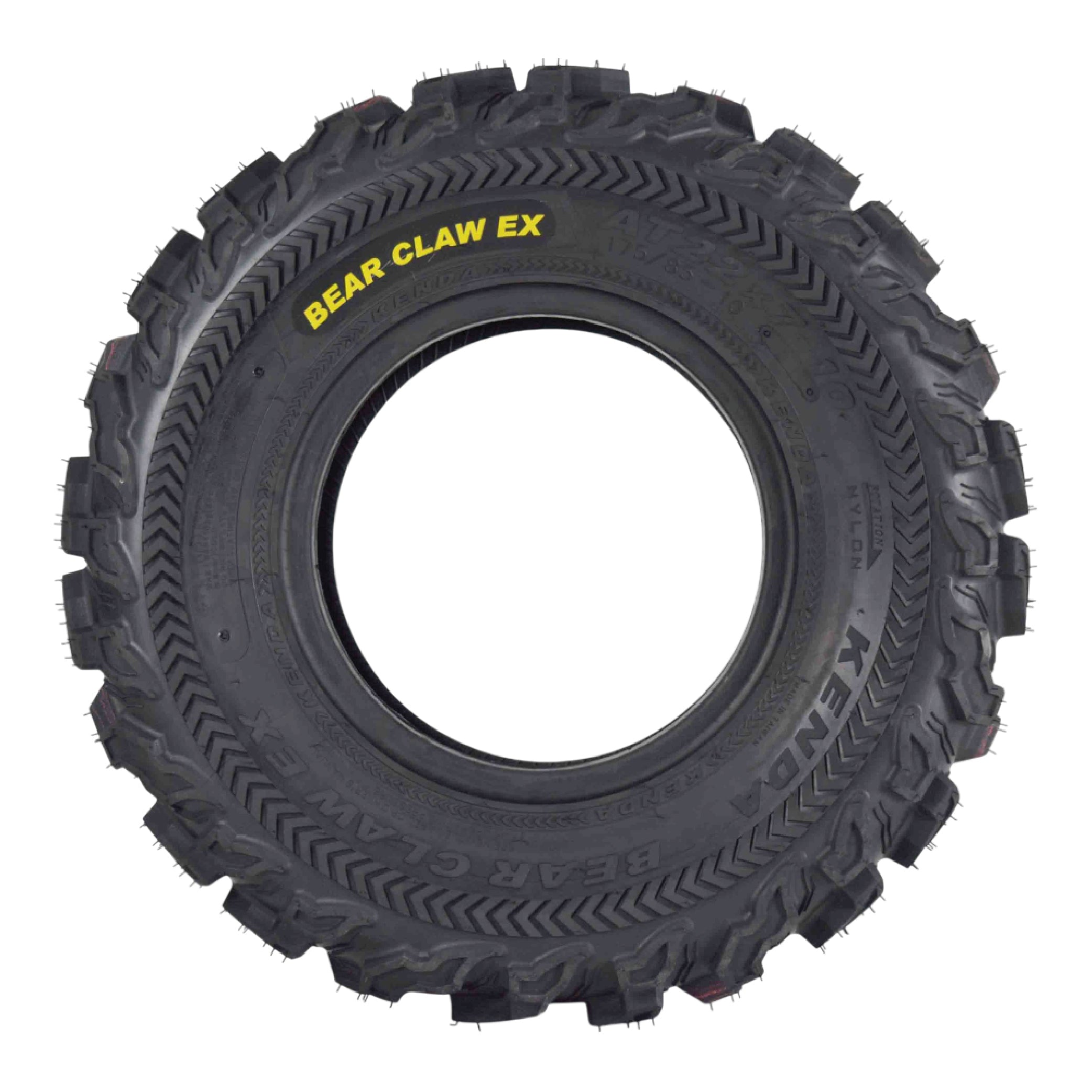 Kenda Bearclaw EX K573 - 22x7-10 Front Tire for All Terrain (ATV), UTV, and Side by Side (SxS) Vehicles - 6-Ply - Bear Claw EX 22x7x10