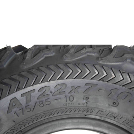 Kenda Bearclaw EX K573 - 22x7-10 Front Tire for All Terrain (ATV), UTV, and Side by Side (SxS) Vehicles - 6-Ply - Bear Claw EX 22x7x10