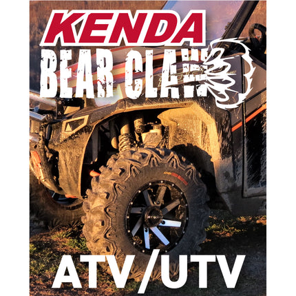 Kenda Bearclaw K299 - 23x8-11 Front Tire for All Terrain (ATV), UTV, and Side by Side (SxS) Vehicles - 6-Ply - Bear Claw 23x8x11 with Kenda Keychain