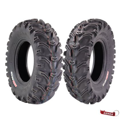 Kenda Bearclaw K299 - 23x8-11 Front Tires for All Terrain (ATV), UTV, and Side by Side (SxS) Vehicles - 6-Ply - Bear Claw 23x8x11 with Kenda Keychain (2-Pack)