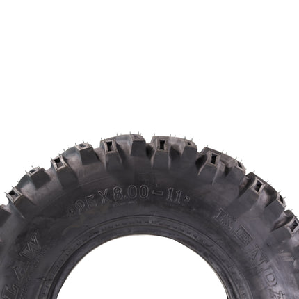 Kenda Bearclaw K299 - 25x8-11 Front & 25x10-12 Rear Tires for All Terrain (ATV), UTV, and Side by Side (SxS) Vehicles - 6-Ply - Bear Claw 25x8x11 Front & 25x10x12 with Kenda Keychain (4-Pack)