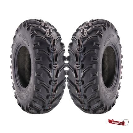 Kenda Bearclaw K299 - 25x8-11 Front Tires for All Terrain (ATV), UTV, and Side by Side (SxS) Vehicles - 6-Ply - Bear Claw 25x8x11 with Kenda Keychain (2-Pack)