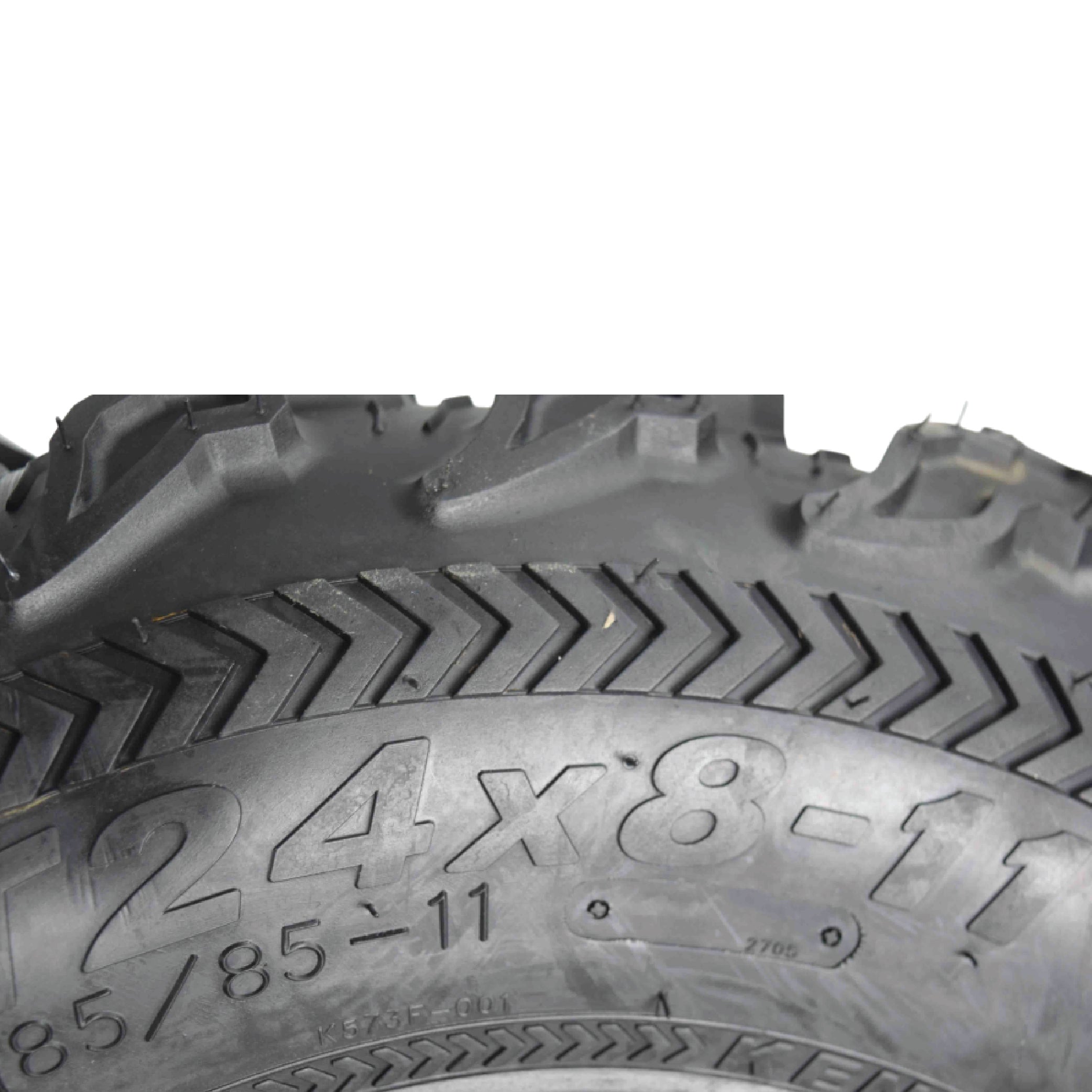Kenda Bearclaw EX K573 - 24x8-11 Front Tire for All Terrain (ATV), UTV, and Side by Side (SxS) Vehicles - 6-Ply - Bear Claw EX 24x8x11