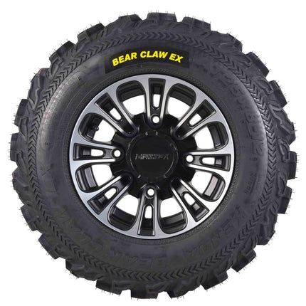 Kenda Bear Claw EX 25x8-12 25x10-12 Tires Black 12x7 4/156 Rims Wheel & Tire Kit