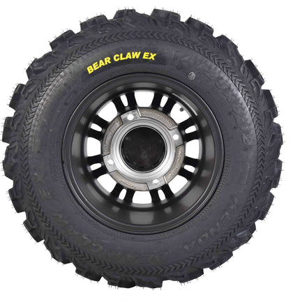 Kenda Bear Claw EX 25x8-12 25x10-12 Tires Black 12x7 4/156 Rims Wheel & Tire Kit