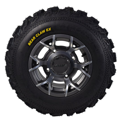 Kenda Bear Claw EX 25x8-12 25x10-12 Gunmetal 12x7 4/156 Rim Wheel & Tire Kit