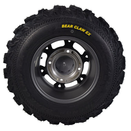 Kenda Bear Claw EX 25x8-12 25x10-12 Gunmetal 12x7 4/156 Rim Wheel & Tire Kit