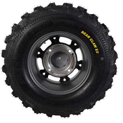 Kenda Bear Claw EX 25x8-12 25x10-12 Gunmetal 12x7 4/156 Rim Wheel & Tire Kit