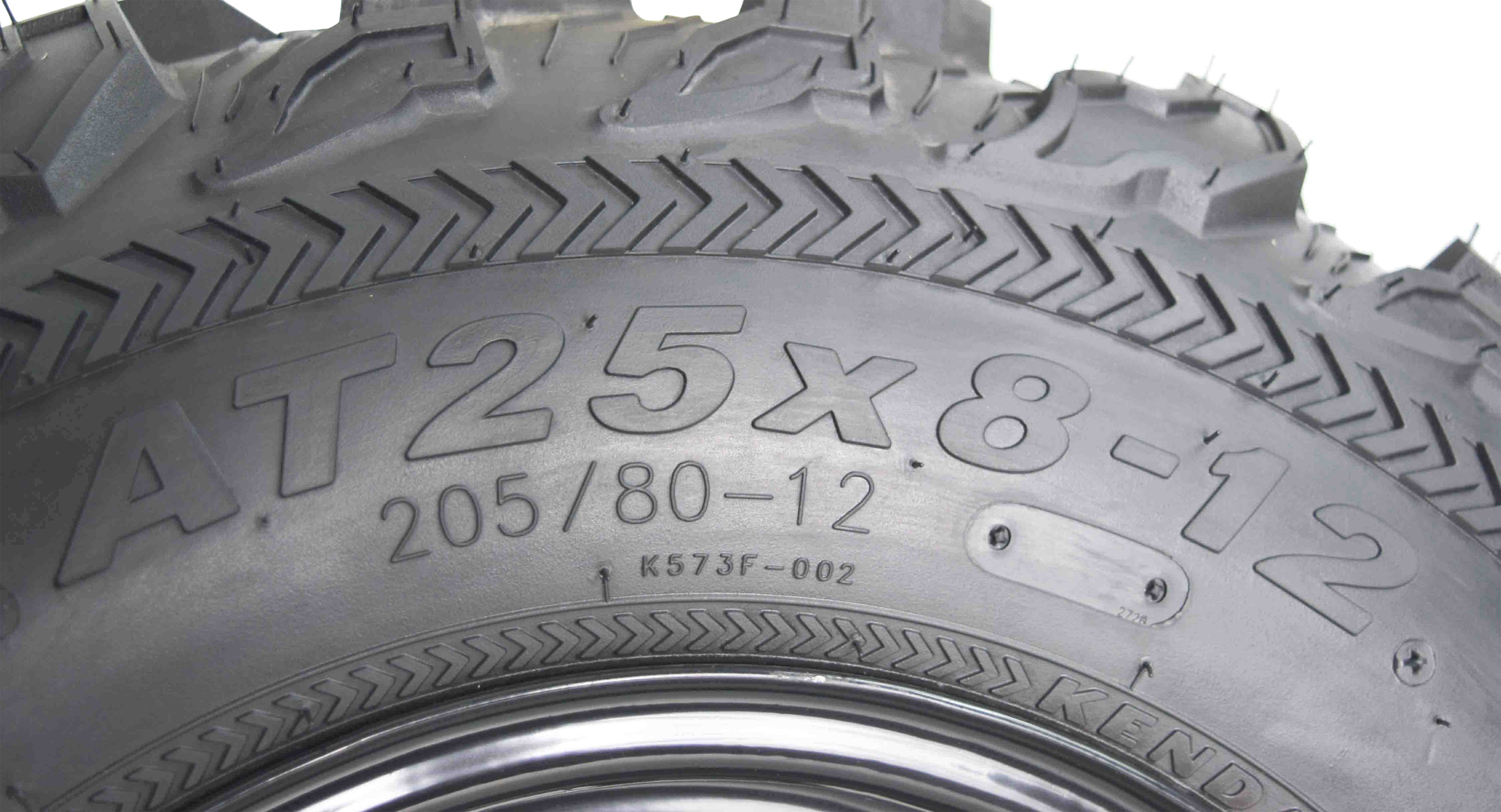 Kenda Bear Claw EX 25x8-12 Front ATV 6 PLY Tire Bearclaw 25x8x12 Single Tire