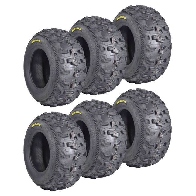 Kenda Bearclaw EX K573 - 25x10-12 Rear Tires for All Terrain (ATV), UTV, and Side by Side (SxS) Vehicles - 6-Ply - Bear Claw EX 25x10x12 (6-Pack)