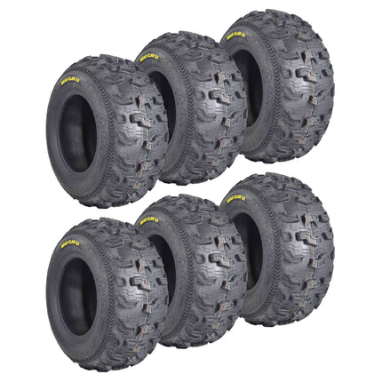 Kenda Bearclaw EX K573 - 25x10-12 Rear Tires for All Terrain (ATV), UTV, and Side by Side (SxS) Vehicles - 6-Ply - Bear Claw EX 25x10x12 (6-Pack)
