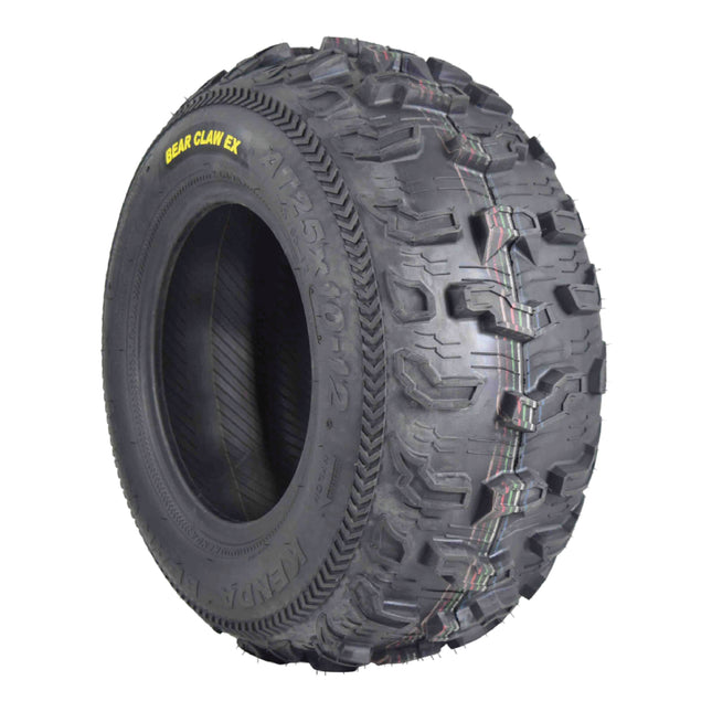 Kenda Bearclaw EX K573 - 25x10-12 Rear Tire for All Terrain (ATV), UTV, and Side by Side (SxS) Vehicles - 6-Ply - Bear Claw EX 25x10x12