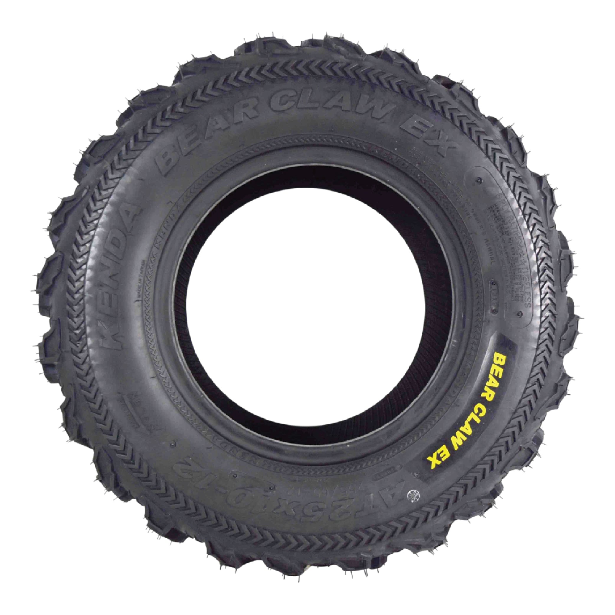 Kenda Bearclaw EX K573 - 25x10-12 Rear Tires for All Terrain (ATV), UTV, and Side by Side (SxS) Vehicles - 6-Ply - Bear Claw EX 25x10x12 (2-Pack)