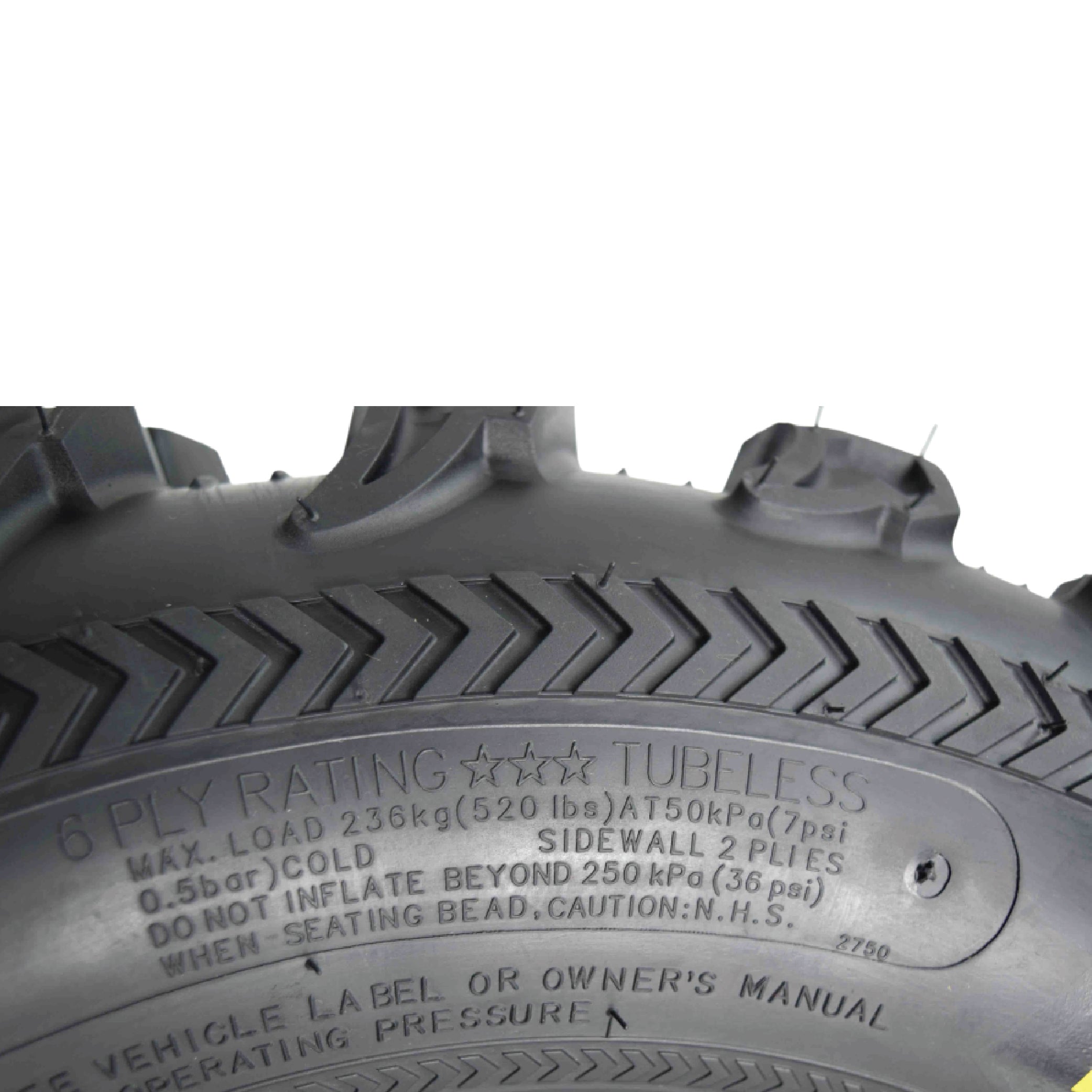 Kenda Bearclaw EX K573 - 26x12-12 Rear Tire for All Terrain (ATV), UTV, and Side by Side (SxS) Vehicles - 6-Ply - Bear Claw EX 26x12x12