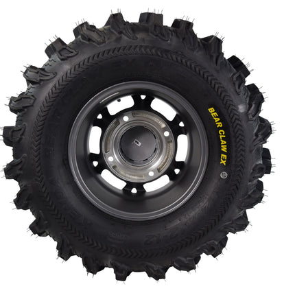 Kenda Bear Claw EX 26x10-12 26x12-12 Gunmetal 12x7 4/156 Rim Wheel & Tire Kit