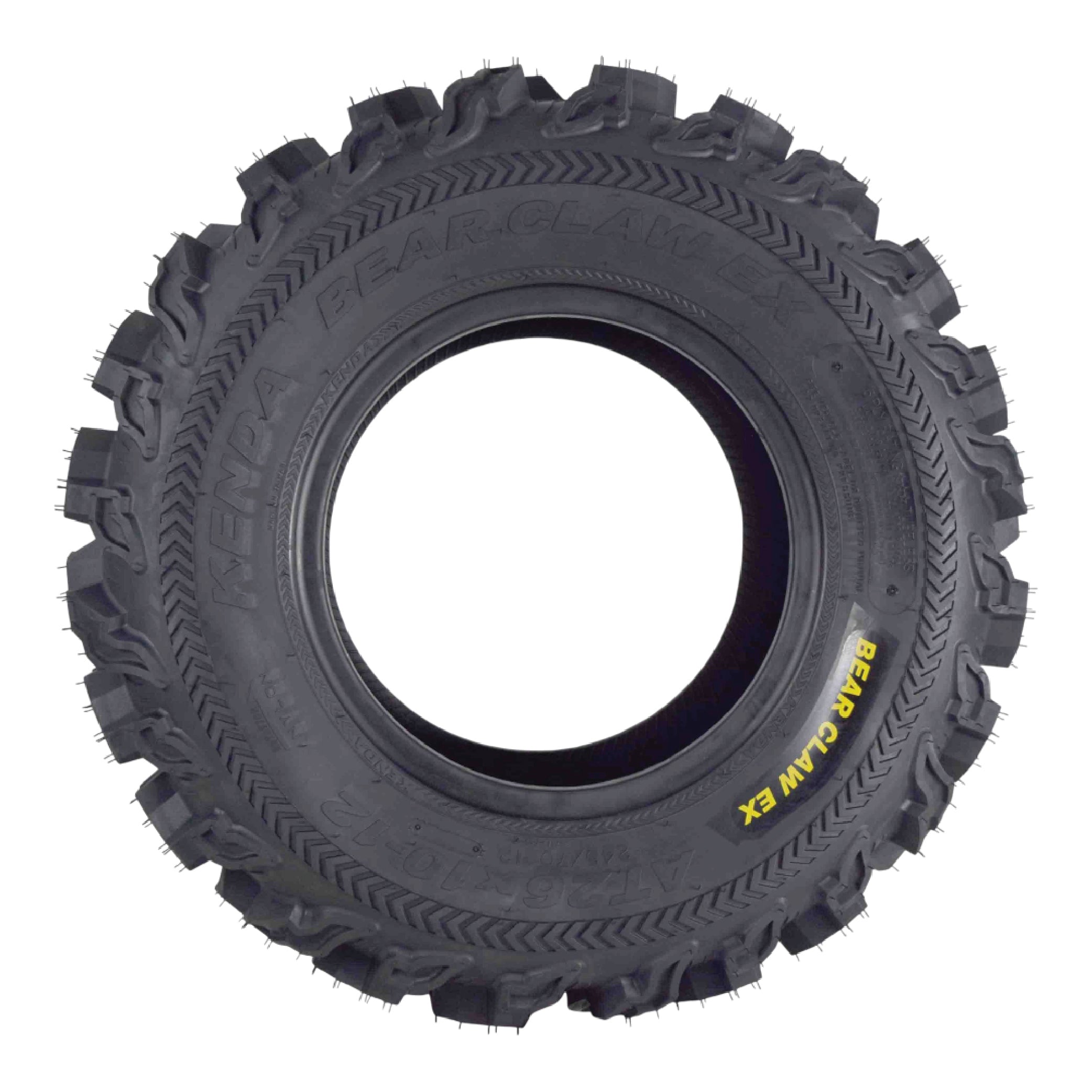 Kenda Bearclaw EX K573 - 26x10-12 Front Tires for All Terrain (ATV), UTV, and Side by Side (SxS) Vehicles - 6-Ply - Bear Claw EX 26x10x12 (4-Pack)