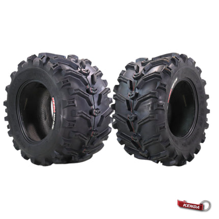 Kenda Bearclaw K299 - 26x12-12 Front or Rear Tires for All Terrain (ATV), UTV, and Side by Side (SxS) Vehicles - 6-Ply - Bear Claw 26x12x12 with Kenda Keychain (2-Pack)