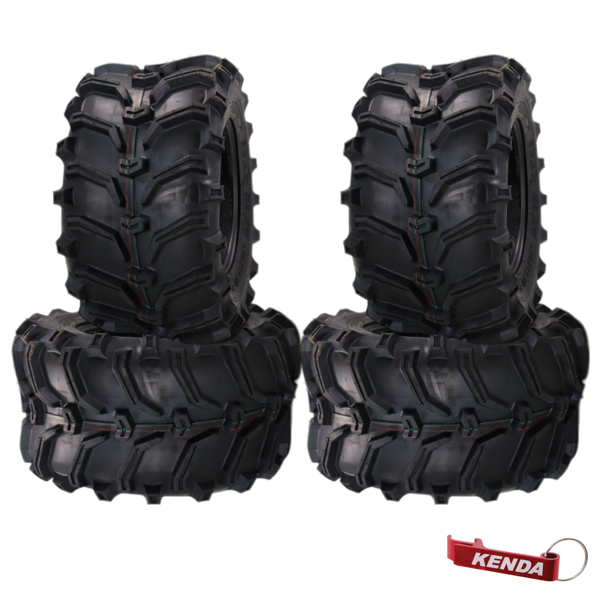Kenda Bear Claw 26x12-12 Front/Rear Off-Road Tires For ATV, UTV or SXS (4-Pack)
