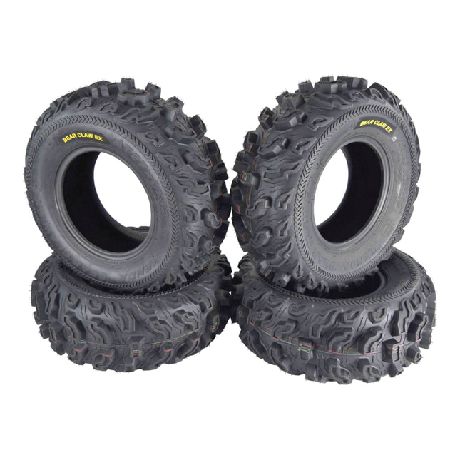 Kenda Bearclaw EX K573 - 27x10-12 Front Tires for All Terrain (ATV), UTV, and Side by Side (SxS) Vehicles - 6-Ply - Bear Claw EX 27x10x12 (4-Pack)