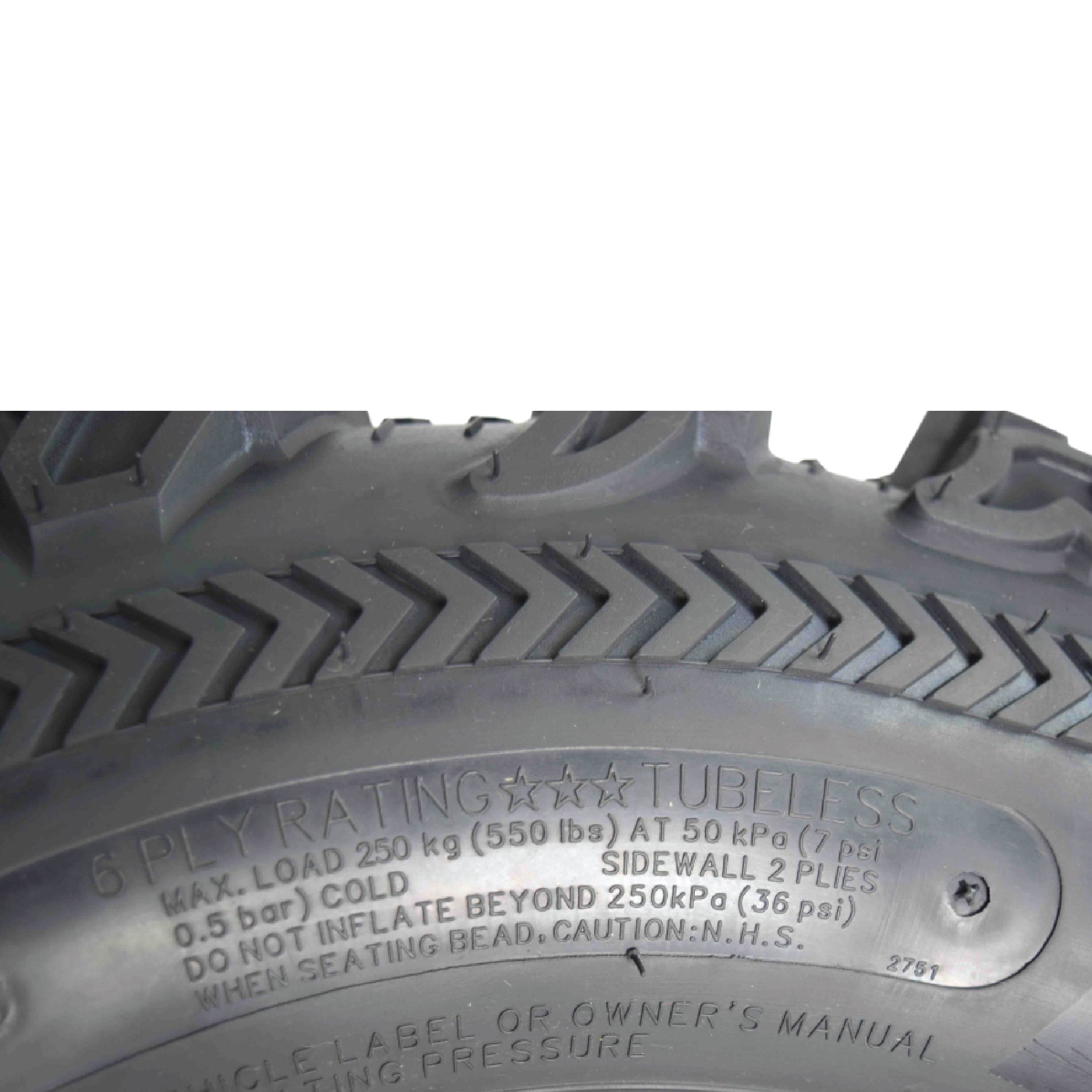 Kenda Bearclaw EX K573 - 27x12-12 Rear Tires for All Terrain (ATV), UTV, and Side by Side (SxS) Vehicles - 6-Ply - Bear Claw EX 27x12x12 (2-Pack)