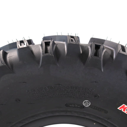 Kenda Bearclaw K299 - 26x9-12 Front Tire for All Terrain (ATV), UTV, and Side by Side (SxS) Vehicles - 6-Ply - Bear Claw 26x9x12 with Kenda Keychain