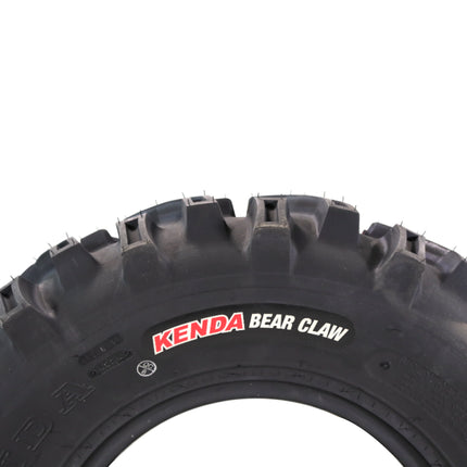 Kenda Bearclaw K299 - 27x10-12 Front or Rear Tires for All Terrain (ATV), UTV, and Side by Side (SxS) Vehicles - 6-Ply - Bear Claw 27x10x12 with Kenda Keychain (4-Pack)