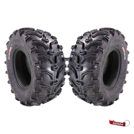 Kenda Bearclaw K299 - 26x11-12 Rear Tires for All Terrain (ATV), UTV, and Side by Side (SxS) Vehicles - 6-Ply - Bear Claw 26x11x12 with Kenda Keychain (2-Pack)