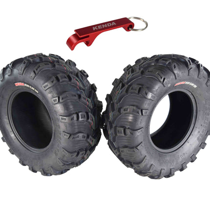 Kenda Bear Claw EVO  26x11-12 Rear ATV/UTV Tires 2 Pack with Bottle Opener Keychain