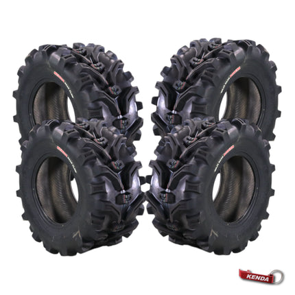 Kenda Bear Claw 27x12-12 Front/Rear Off-Road Tires For ATV, UTV or SXS (4-Pack)