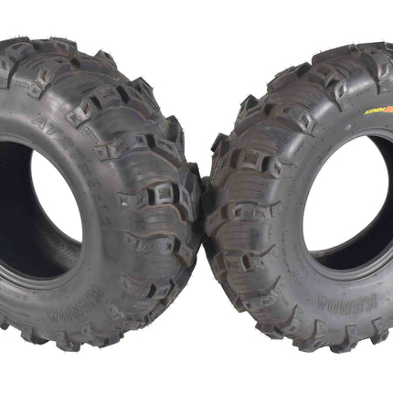 Kenda Bear Claw EVO 27x9-12 Front & 27x11-12 Rear ATV/UTV Tires Set with Bottle Opener Keychain