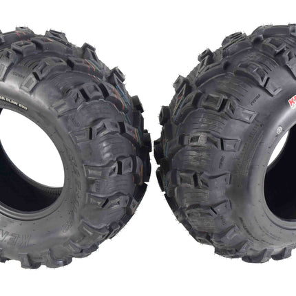 Kenda Bear Claw EVO 27x9-12 Front & 27x11-12 Rear ATV/UTV Tires Set with Bottle Opener Keychain